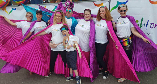 The VisitBrighton team at Brighton Pride 2019